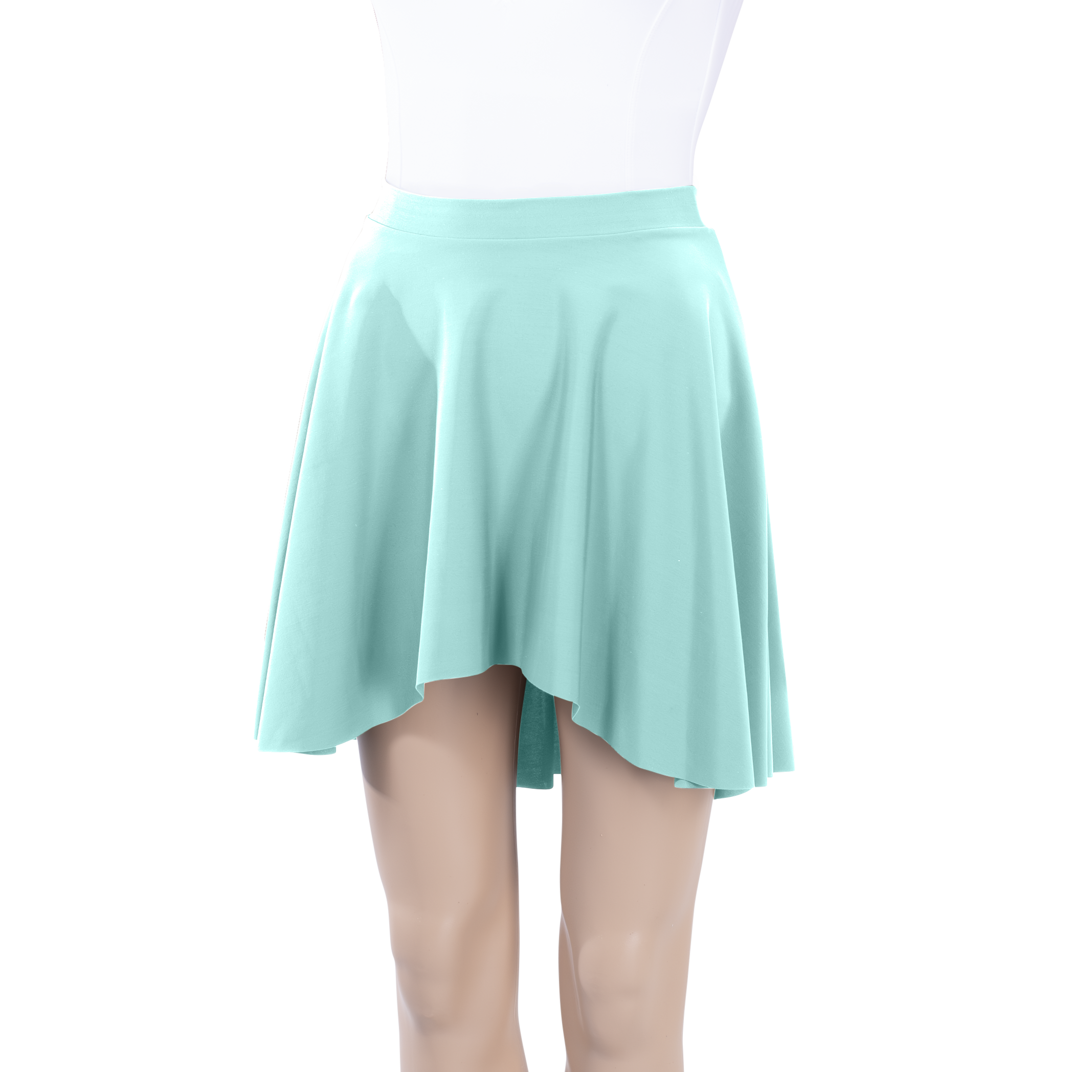 Milliskin High-Low Above Knee Skirt - Child