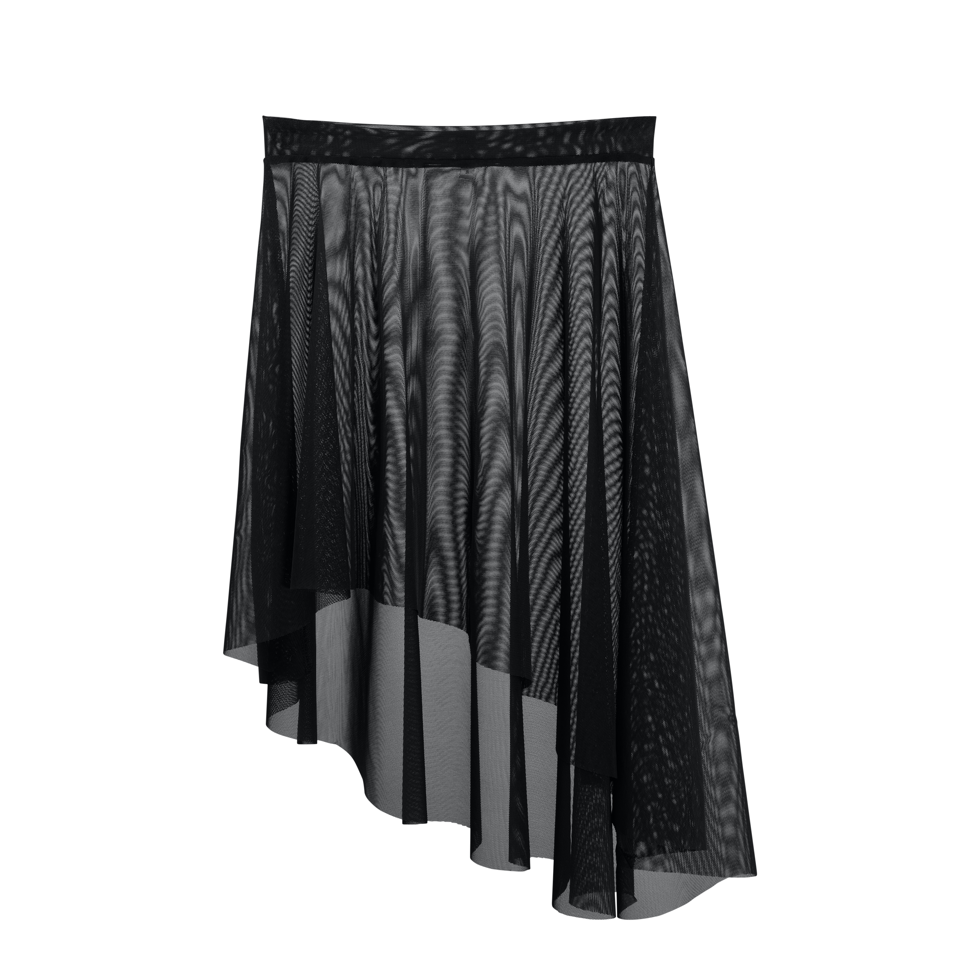 Meridien Mesh Lyrical Below Knee Skirt