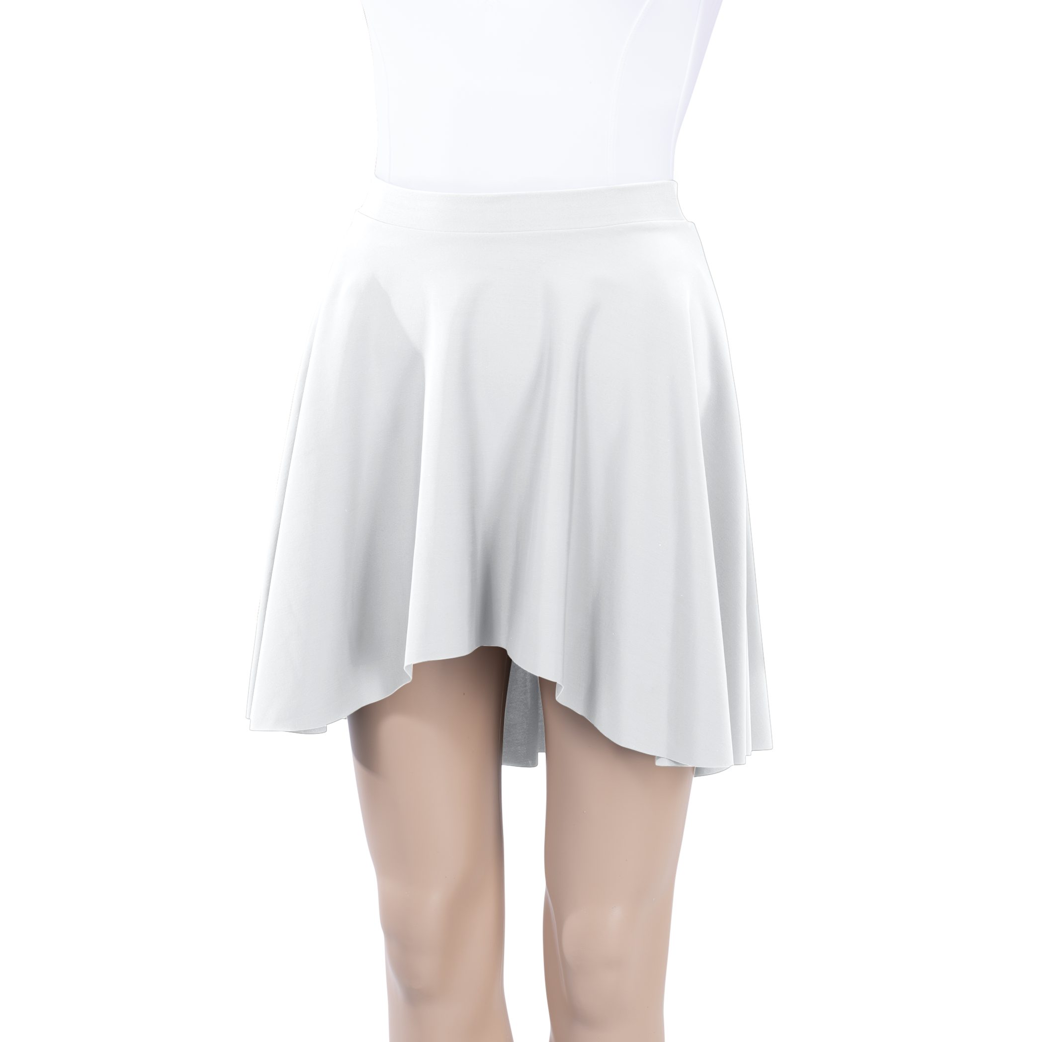 Milliskin High-Low Above Knee Skirt - Child